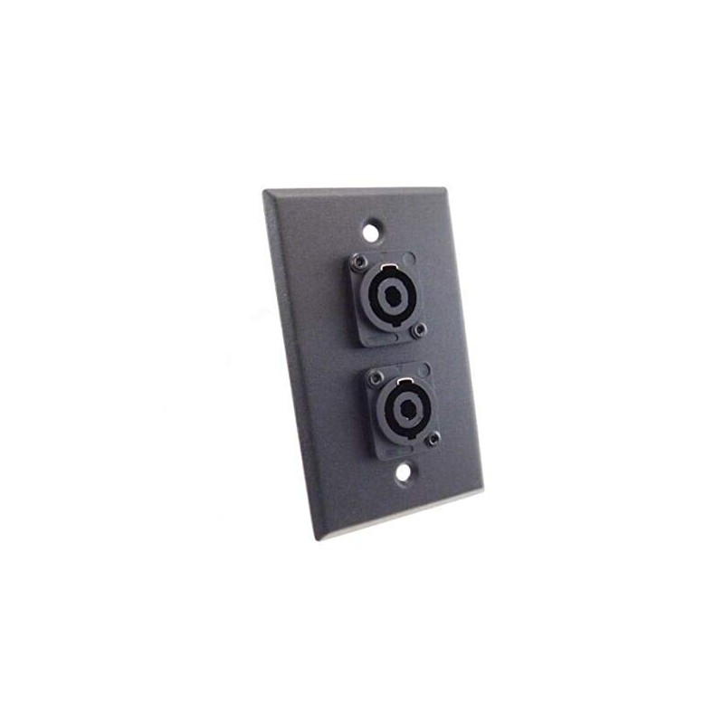 usbargainsound New ProCraft Black Stainless Steel Wall Plate Loaded W/