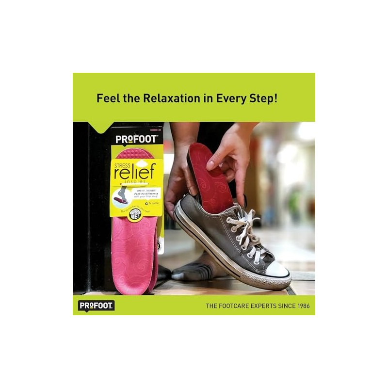 PROFOOT Stress Relief Insole, Women 6-10