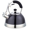 3077-BK Uniware Heavy Duty Stainless Steel Whistling Kettle (Black)