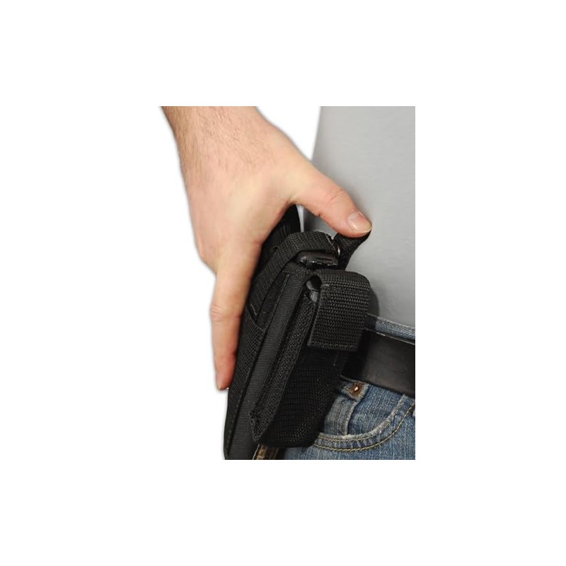 Barsony Gun OWB Belt Holster with Magazine Pouch for Springfield