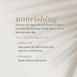 Pearlessence Argan & Vitamin E Facial Oil | Powerful Hydration to Help Balance, Revive & Rejuvenate Skin | Made in USA, Cruelty Free & Paraben Free