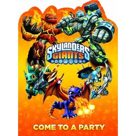 Skylanders Giants Party Invitations pk6 with envelopes