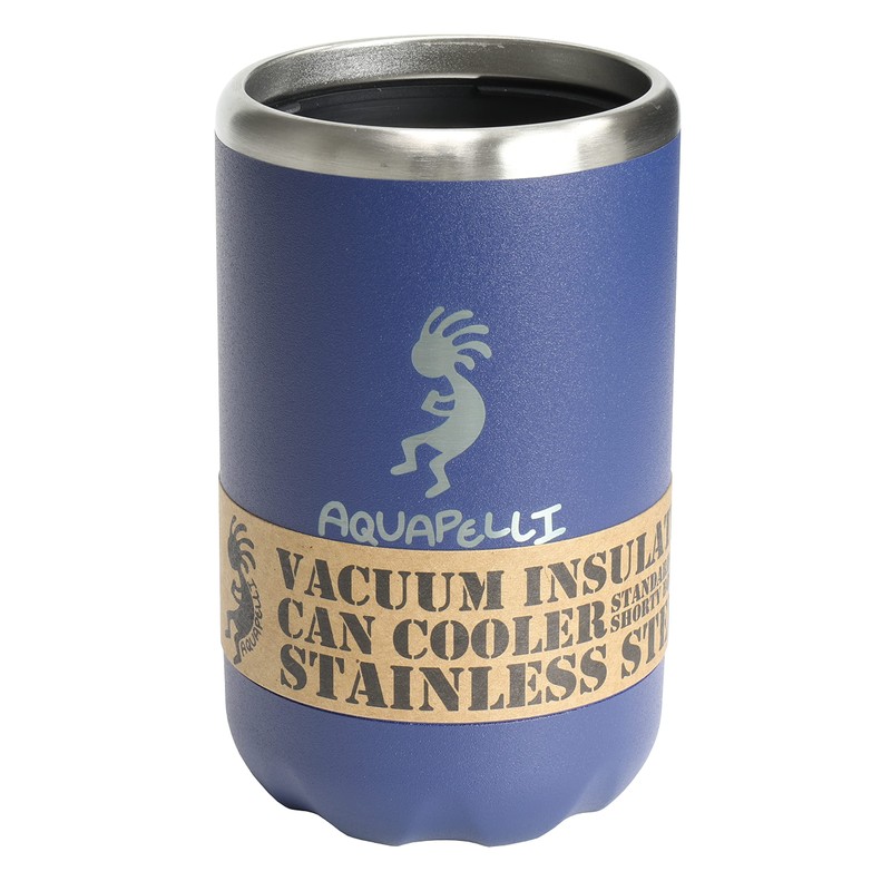 Aquapelli Vacuum Insulated Can Cooler, Regular, Blueprint Blue