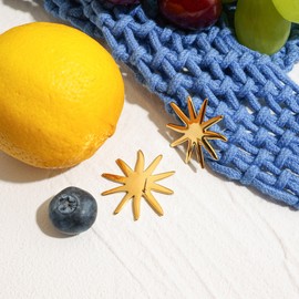 TONLUYAX Gold Sun Stud Earrings for Women Boho Statement Earrings Fashion Jewelry