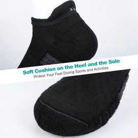 Lapulas Ankle Socks Thick Cushioned Trainer Mens Sports Cotton Running Women Low Cut Breathable Athletic Sock (6 Pairs)