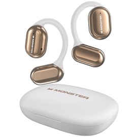 Monster Open Free AC100 Open Ear Headphones, Bluetooth 5.3 Wireless Headphones with Earhooks, Immersive Stereo Sound by Dual Large Driver, Clear Talk, 30H Playtime,Waterproof Sport Earbuds for Running