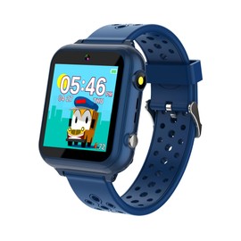 Jwatch Kids Smart Watch Phone Sos with 10 Stories 24 Puzzle Games Pedometer Kids Watches Toys for 6-12 Boys Girls Present Birthday Christmas （Blue）…