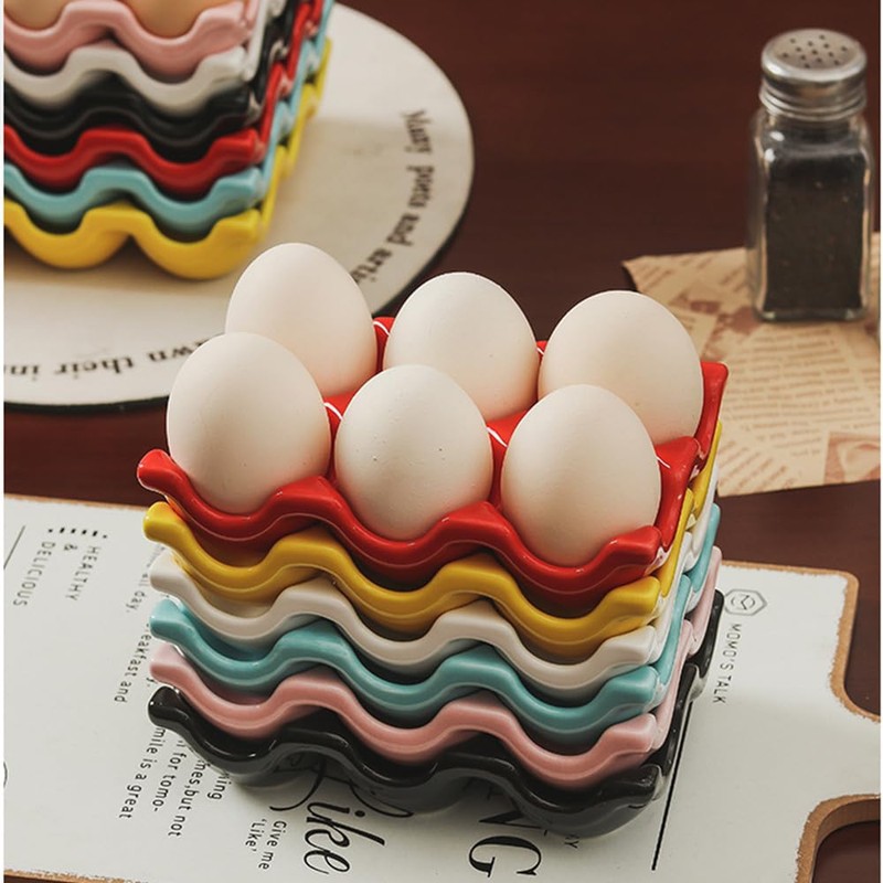 Egg Holder Egg Case Egg Stand 6 Grids Egg Holder
