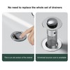 Stainless Steel Sink Strainer with Basket, Sink Plug Strainer, Sink