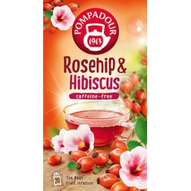 Japan Green Tea Center Pompadour Rose Hip & Hibiscus Flower 2.5 oz (70 g) x 5 Boxes