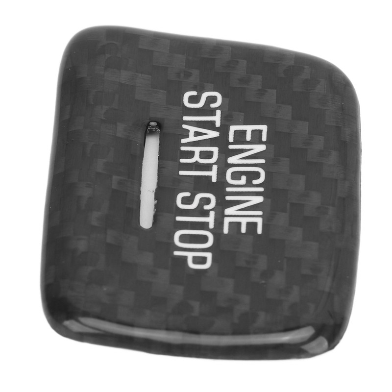 Engine Push to Start Button Cover Carbon Fiber Start Switch