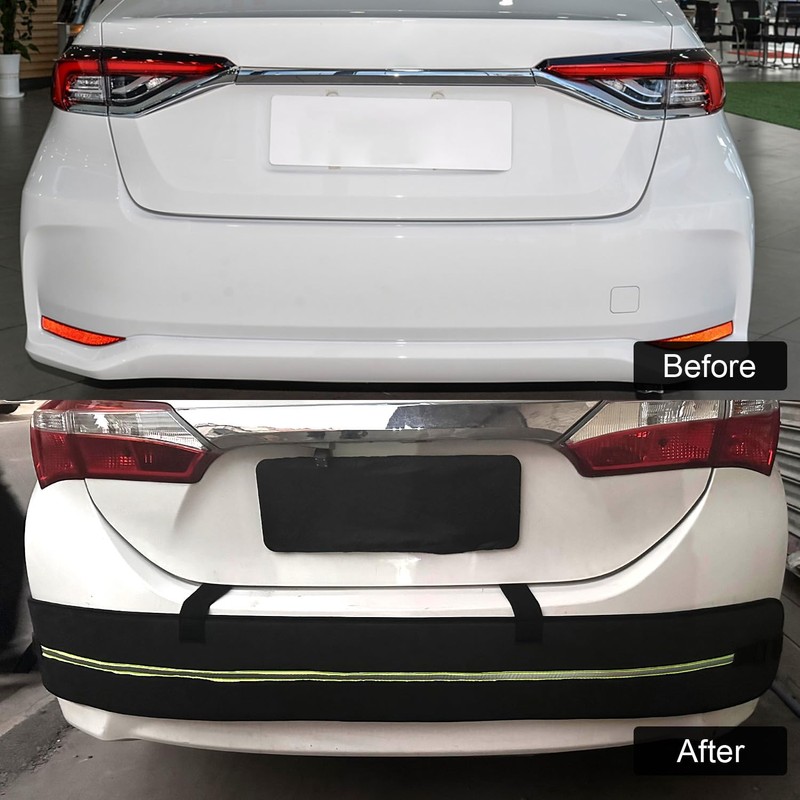 Rear Bumper Guards for Cars, Car Bumper Protector with Long