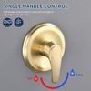 Shower Faucet Set Complete Shower Kit Dual Shower Head and