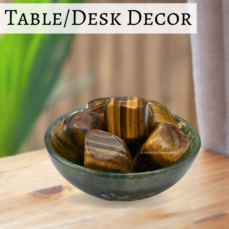 1 oz Tiger Eye Crystal Tumbled Stones Polished Rocks -