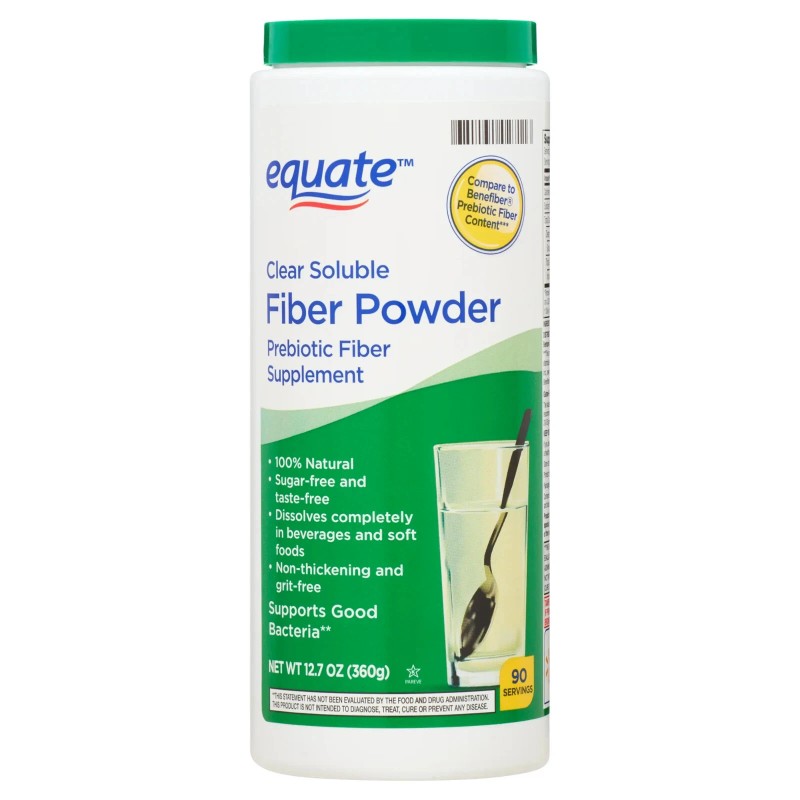 EQUATE New Equate Clear Soluble Fiber Powder, 12.3 oz Free