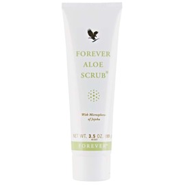 Forever Living - Aloe Scrub® Gentle Exfoliation with Jojoba Microspheres Vegan-Friendly Body Scrub Vera Gel Conditioning 3.5 oz / 포에버 리빙 - 알로에 스크럽® 호호바 마이크로스피어를 사용한 부드러운 각질 제거 비건 친화적 바디 스크럽 베라 젤 컨디셔닝 3.5온스