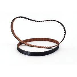 MOTOU® 2-Pack 152XL 037 Timing Belts, Brown, Upgraded Non-Slip Design, Durable and Wear-Resistant, Belt Width 0.37 in/ 9.4 mm, Suitable for Sealing Machines, Sewing Machines, Packaging Machines, Sanders, and More