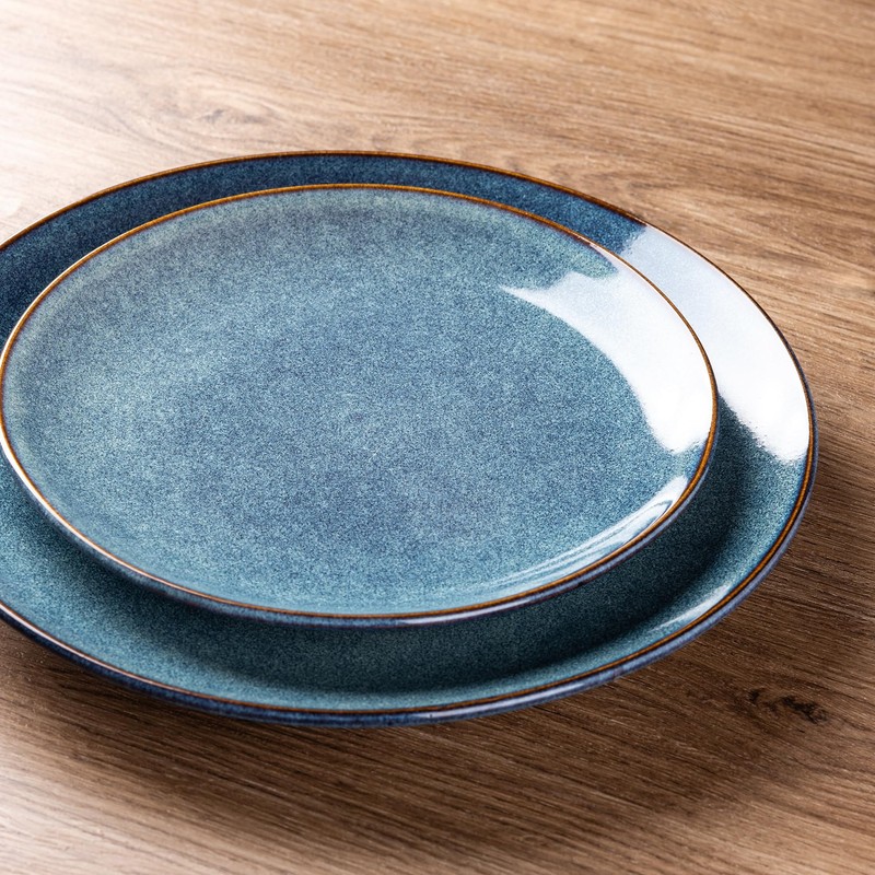 AmorArc Ceramic Dinnerware Sets for 4, 12 Pieces Handpainted Plates