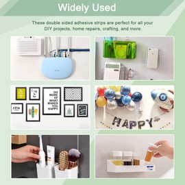 80 Pcs Double Sided Foam Tape- Black Waterproof Self Adhesive Pads for Photo Album Home Décor & DIY Art Crafts Supplies - Strong Pad Mounting Adhesive (Rectangle+ Square + Round)