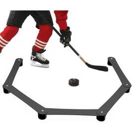WIPHANY Hockey Stick Handling Training Aid Adjustable Hockey Stickhandling Trainer Suitable for On or Off Ice Lightweight Portable Hockey Training Aid for Improving Puck Control Dangler