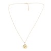 Pendant Necklace 925 Silver Sunflower Shape Gold Exquisite Shiny Elegant