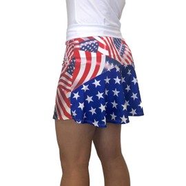 Smash Dandy American Flag Flutter Style Golf/Tennis Skort/Skirt