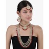 Aheli Wedding Designer Faux Kundan Beaded Indian Heavy Bridal Set