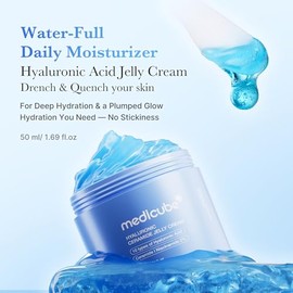 medicube Jelly Cream with Hyaluronic Acid | Daily Moisturizer for All Skin Types | Long-lasting Hydration with Hyaluronic Acid, Ceramides, Multi Pepti