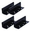 Mewutal 4pcs Bed Frame Hardware Black Bed Post Double Hook