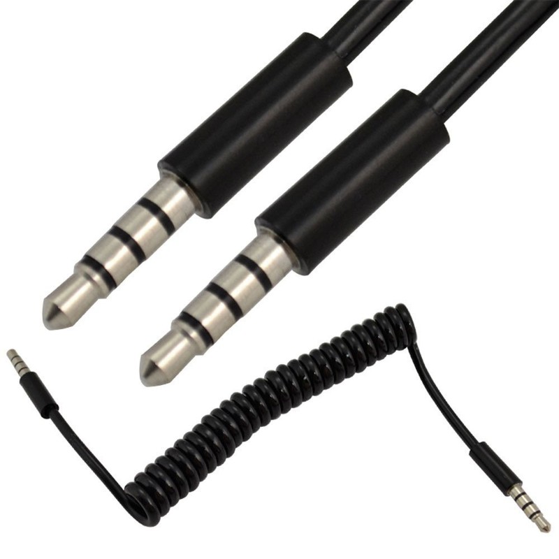 SinLoon 3.5mm Male to Male Jack 4 Pole Extension Aux