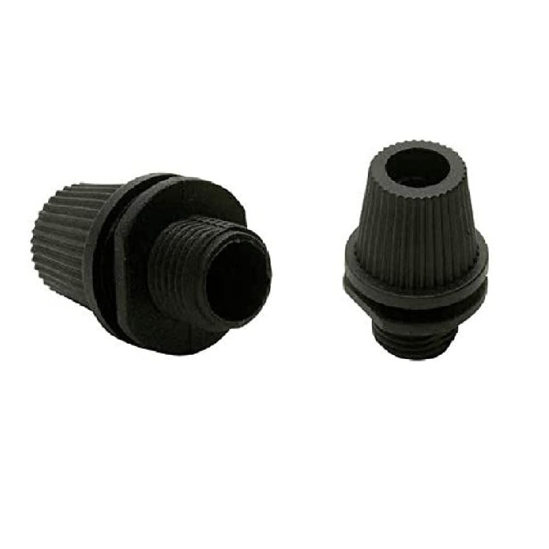 10 Pack | Black Straight Flex Cord Grip with 10mm