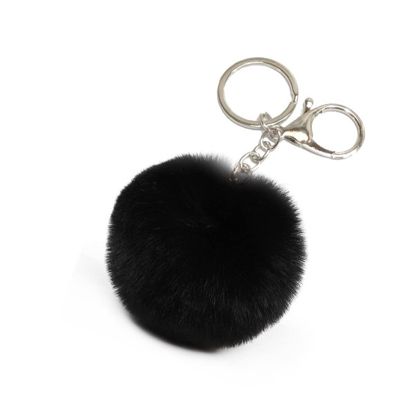 Xsclpomddy Pom Pom Keychain Artificial Fur Soft Ball Keychains Fluffy