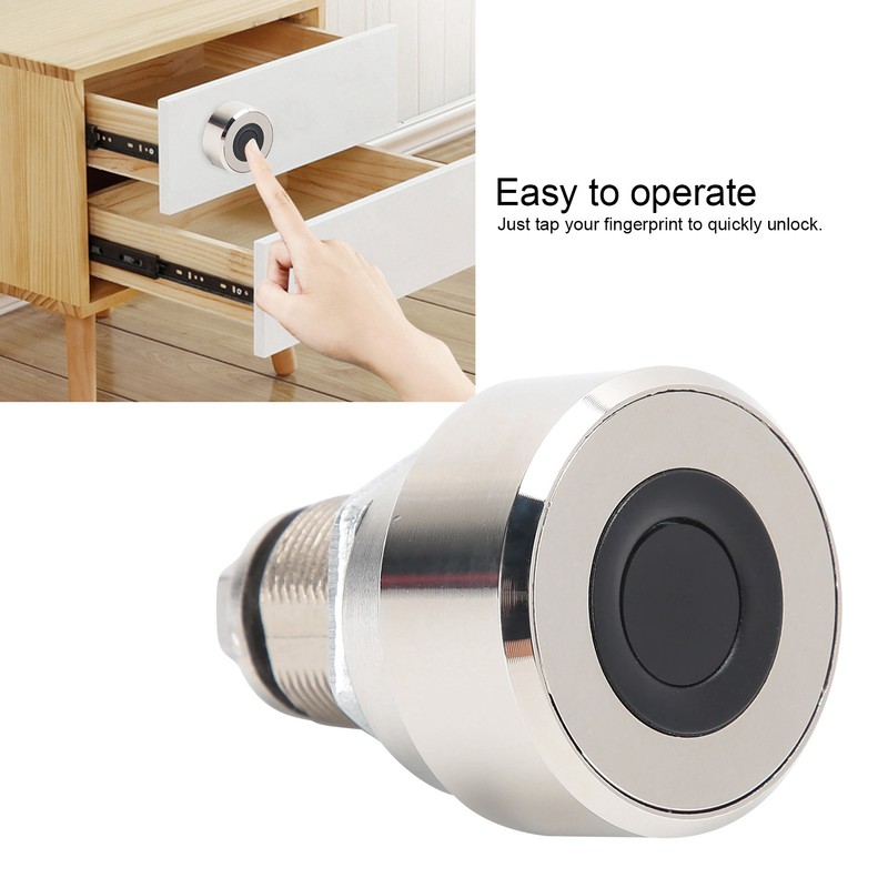 Automatic Smart Fingerprint Drawer Lock for Furniture Cabinet 3.7V Rechargeable