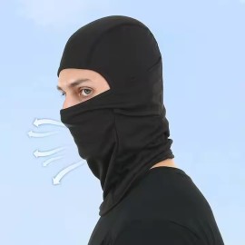 Unbranded Balaclava Face Mask UV Protection Ski Sun Hood Tactical Masks for Men Women USA - Black