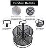 Marbrasse Mesh Desk Organizer, 360-Degree Rotating Multi-Functional Pen Holder, 4