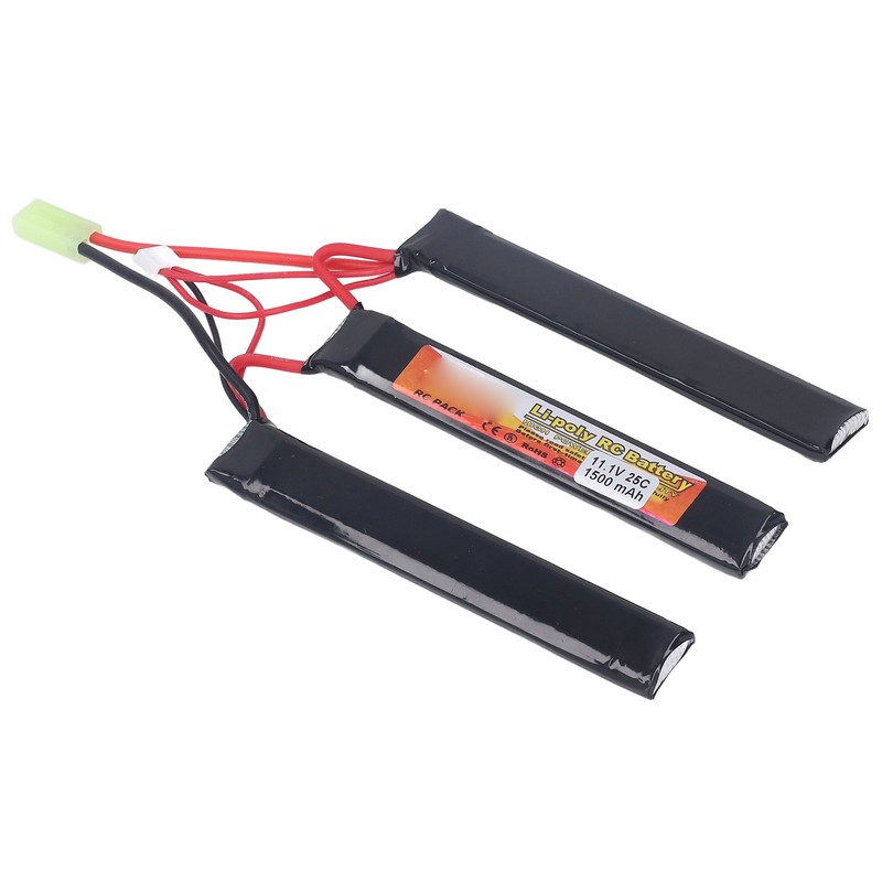 1500mAh Lipo Battery 25C Discharge Rate 11.1V 3S Lithium Cobalt