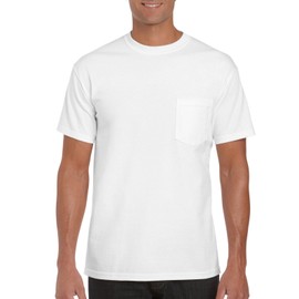 Gildan 6.1 oz. Ultra Cotton Pocket T-Shirt, White, 3X-Large