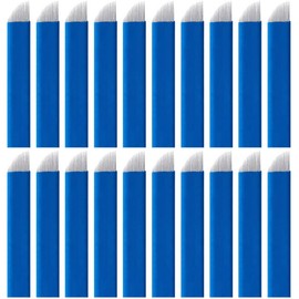 20 Pcs Permanent Makeup Blades Disposable Eyebrow Microblading Needles Microblading Needles Eyebrow Tattoo for Microblading Supplies Manual Tattoo