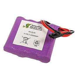 BatteryGuy DL-40 Door Lock 6V 2200mAh - Replacement for Security Systems VPDBB, Intellikey PT00213, Intellikey 100178 & Others