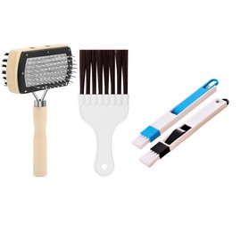 WUNDWAVE VIEW Cleaning Brush Supplies for Air Conditioner Condenser Fin Refrigerator Coil 4 pcs