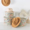 Soul & Lane Botanica Bliss Green Round Hat Boxes with