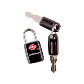 RadioShack TSA Locks for Luggage, Locks with Keys for Easy Added Security in Airports, Gyms, and More, Pack of 2