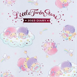 Sanrio Sanrio 2023 Diary, Monthly Planner, Horizontal Ruled Type Weekly, B6 Size, Little Twin Stars, Kikilala, Kikilala Planned Sticker, Beginning October 2022, All Display of the Moon Aged Girl,