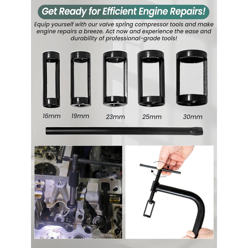Valve Spring Compressor 10pcs Valve Spring Removal Tool for Motorcycle,