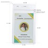Sormasha Porta Gafete o Credencial, PVC Alta Transparencia Calibre S10