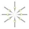TA-VIGOR 10Pcs Micro Drill Bit 1.1mm, Green PCB Drill Bits