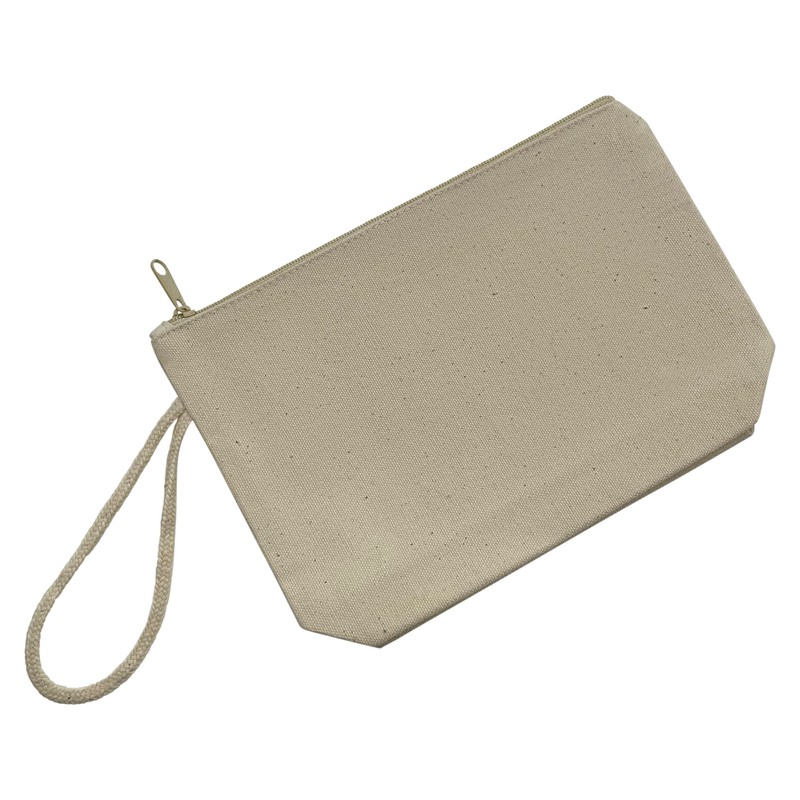 Plain 100% Cotton Canvas Multi-Purpose Wash, Toiletry, Cosmetic, Make Up