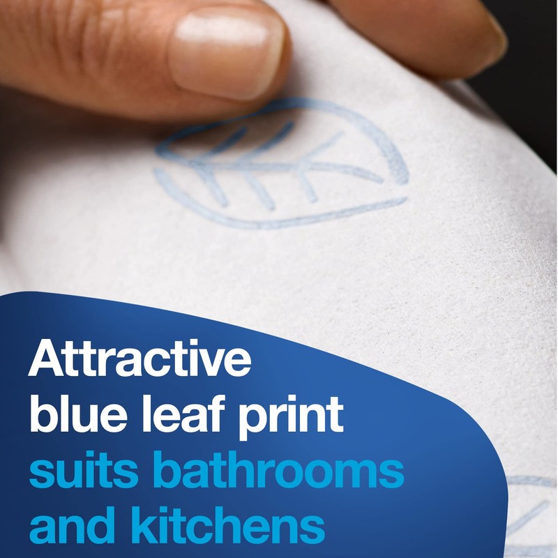Tork Extra Soft Multifold Hand Towels White with Blue Leaf