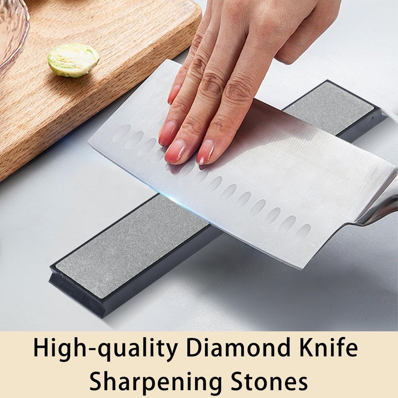 RAIHOMKIT 8 PCS Diamond Knife Sharpening Stones, Diamond Whetstone with