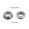 sourcing map MF74ZZ Flanged Ball Bearing, 4pcs 4x7x2.5mm Chrome Steel